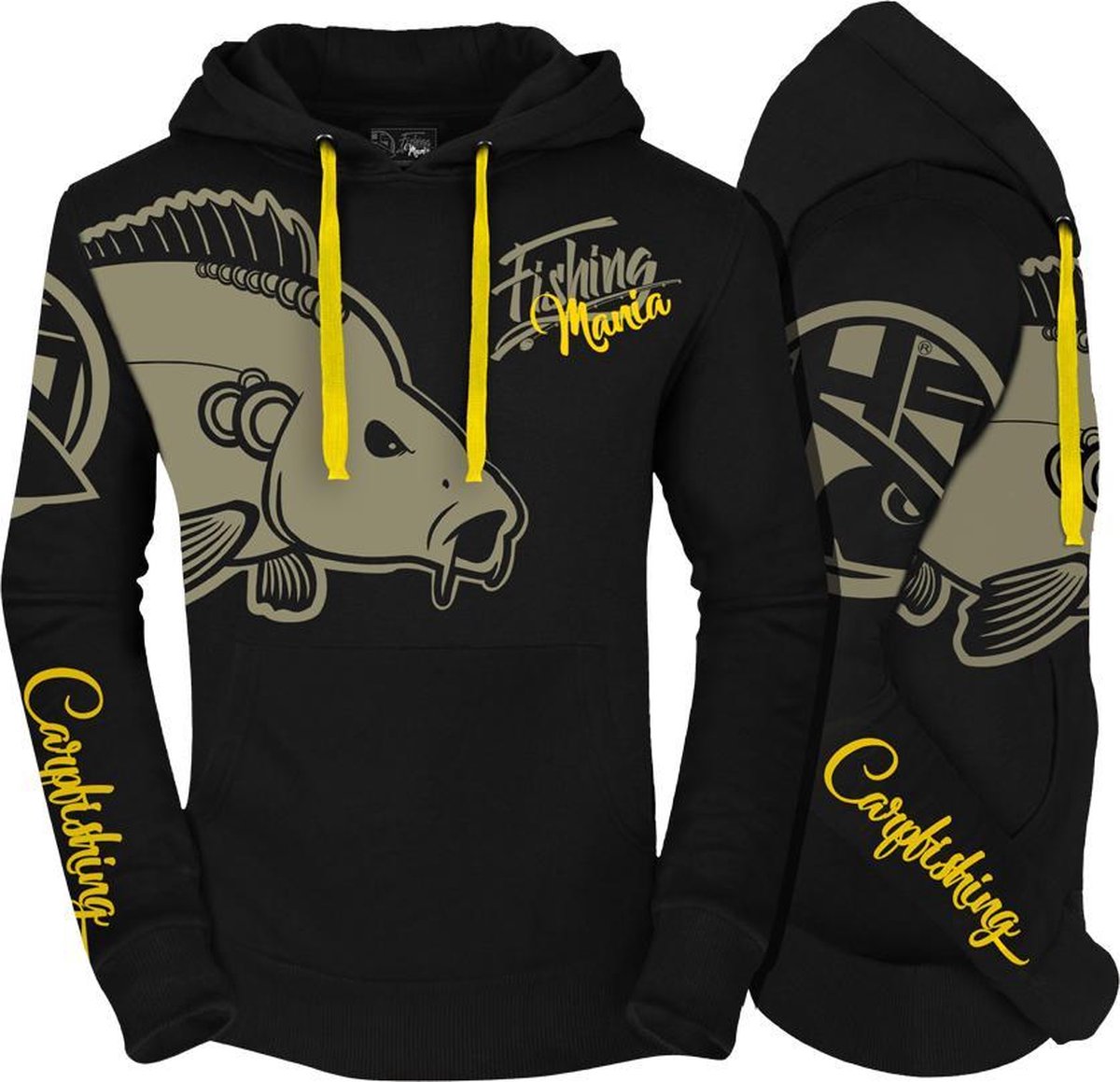 Hotspot Design Fishing Mania Carpfishing Sweatshirt Man Zwart