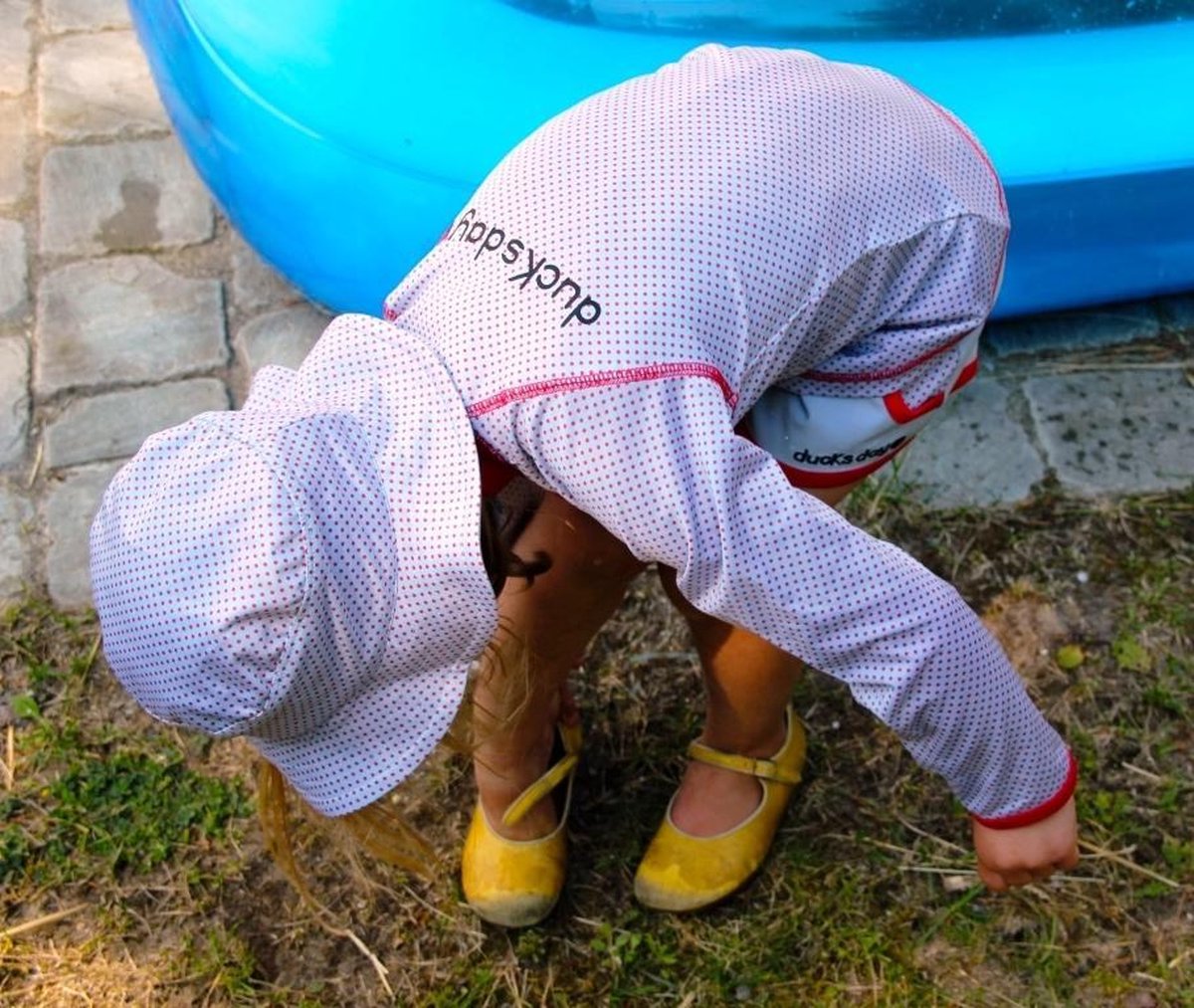 Ducksday - zwembroek - UV zwemshort - unisex - UPF 50+ - Dot - Blauw - quickdry - 128 - 8 jaar — afbeelding 5