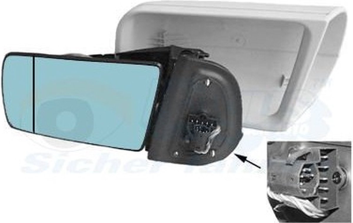 VanWezel 3031817 - Rétroviseur éléctrique complet gauche pour Mercedes C w202 de 1993 à 2000