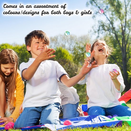 Jeux Anniversaire 20 Balles Rebondissantes Avec Queue - En Caoutchouc Souple Pour Enfants | Idéal Cadeau Anniversaire, Fête Balle Sautante Sécurité