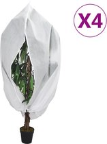 vidaXL - Plantenhoezen - met - ritssluiting - 4 - st - 70 - g/m² - 1,2x1,8 - m