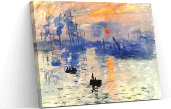 Schilderen op nummer – Impressie Zonsondergang - Claude Monet - Schilderen op nummer volwassenen - schilderen op nummer volwassen - Yuko ®