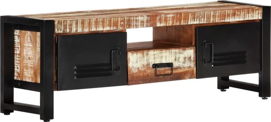 vidaXL - Tv-meubel - 120x30x40 - cm - massief - gerecycled - hout