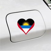 Bumpersticker - 12x11 - Hart Vlag Barbuda