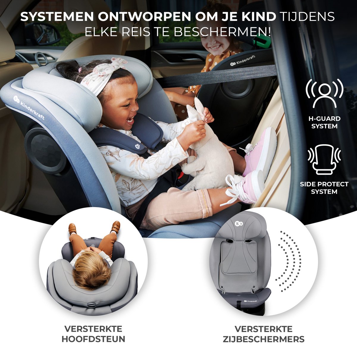 Kinderkraft I-GROW I-SIZE: draaibare autostoel 0-12 jaar thumbnail 4