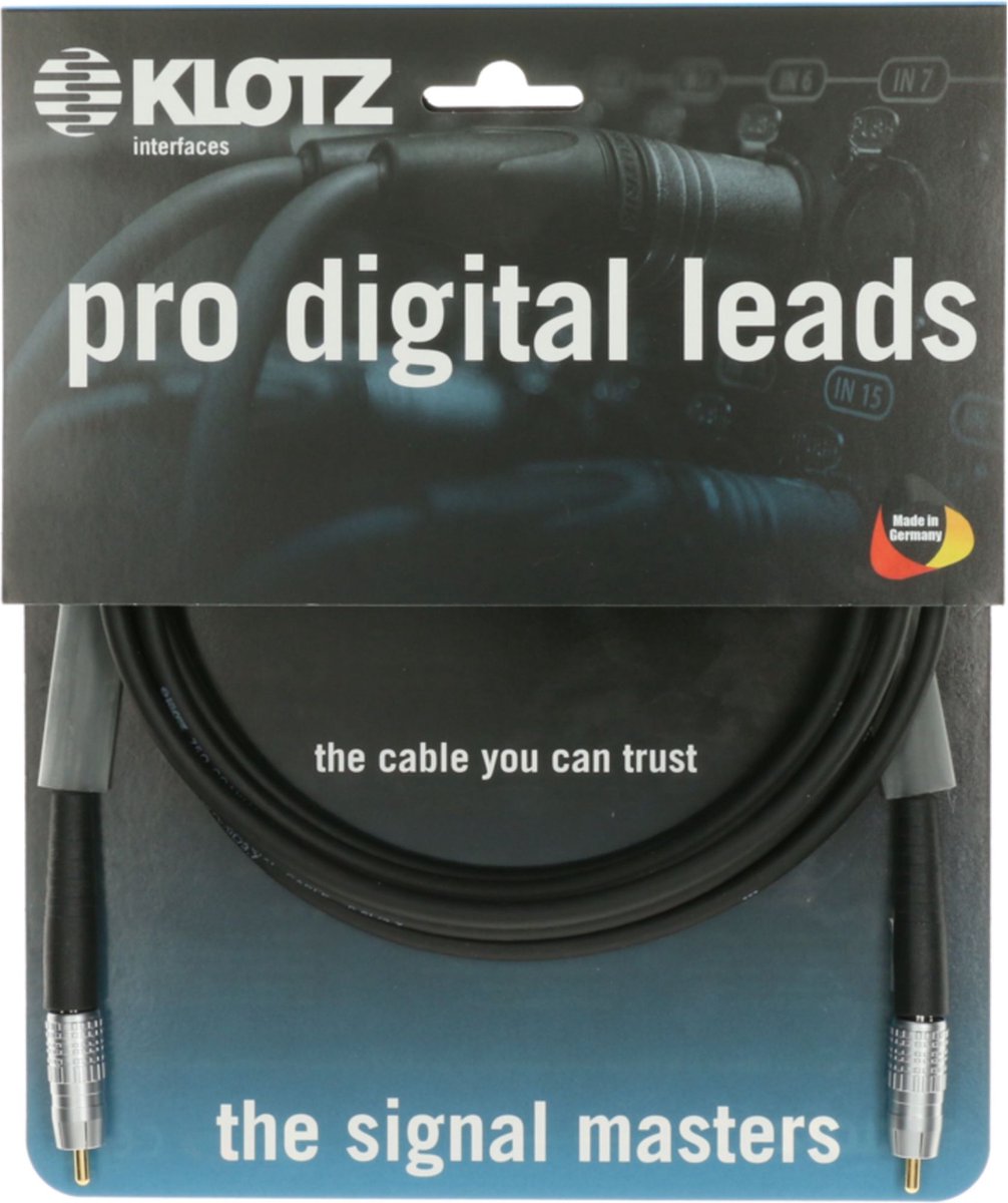 Klotz D7-SPDIF-03.0 Pro digitale RCA-kabel voor SPDIF 3 meter