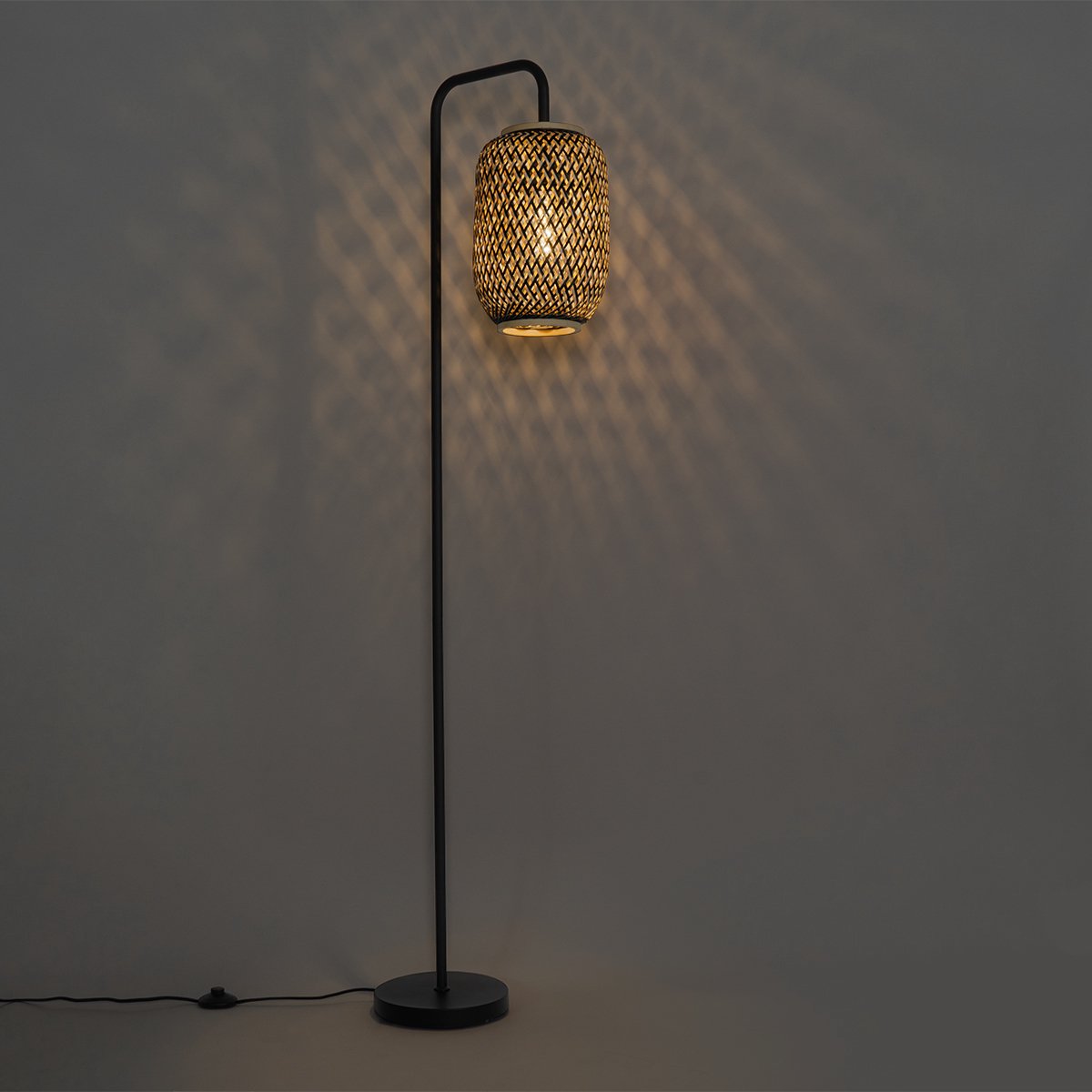 QAZQA yvonne - Oosterse Vloerlamp - Zwart thumbnail 5