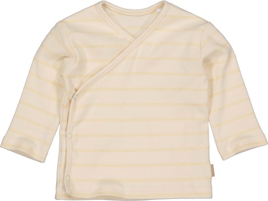 Levv newborn baby jongens shirt Fedde aop Creme Stripe