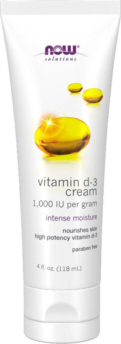 Goedkoopste Now Foods, Vitamine D-3-Creme, 4 fl oz (118 ml
