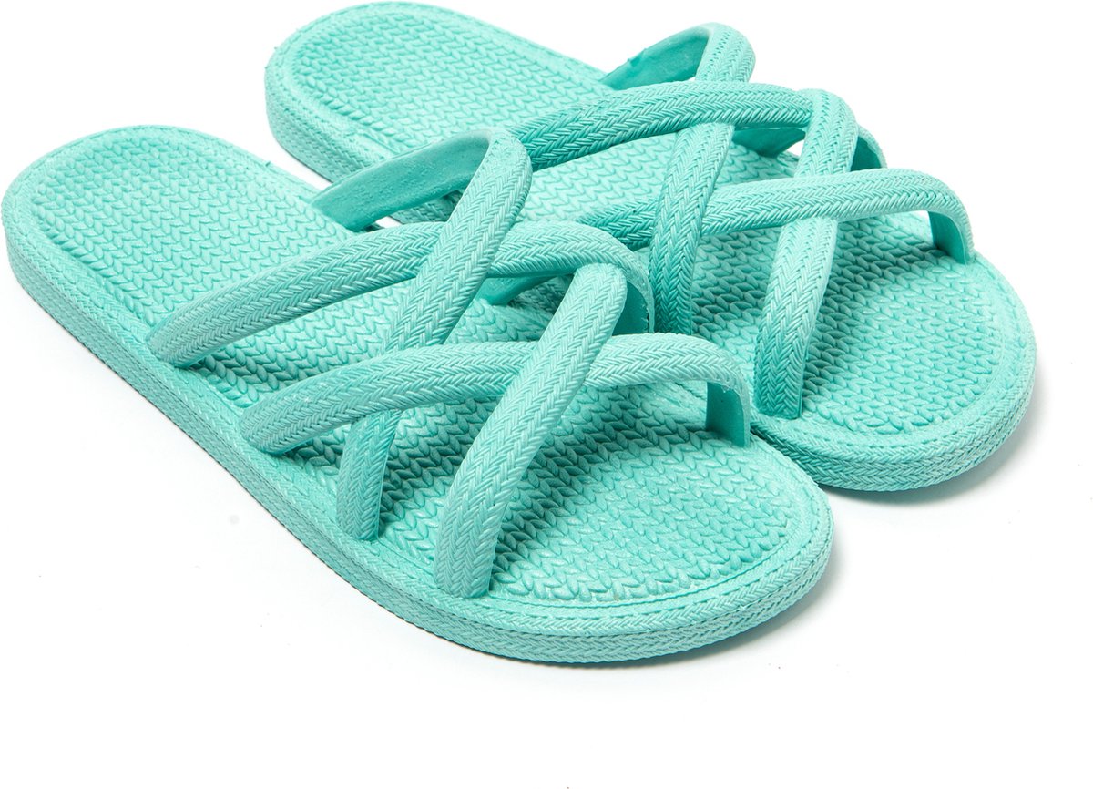 Brasileras Slippers dames- Groen water- 38