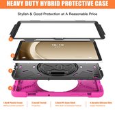 Heavy Duty Case - Geschikt voor Samsung Galaxy Tab A9 Plus Hoesje - Roze