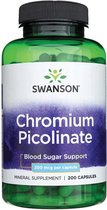 Swanson - Chromium Picolinate - Chroom (van chroompicolinaat) - 200 mcg - 200 Capsules