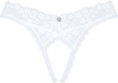 Obsessive - Heavenlly Crotchless String - XS/S - Wit