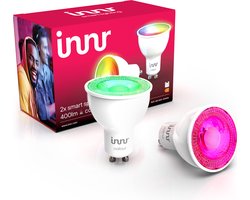 Innr smart GU10 LED lamp - geschikt voor Philips Hue - Zigbee LED spot - wit en gekleurd licht -…