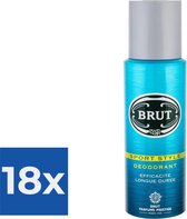 Brut Deospray Men - Sport Style 200 ml - Voordeelverpakking 18 stuks