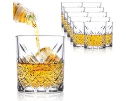 wisky glas - cadeauset voor mannen, papa, tumbler voor Scotch, cocktail, rum - Whiskyglazen 6pcs
