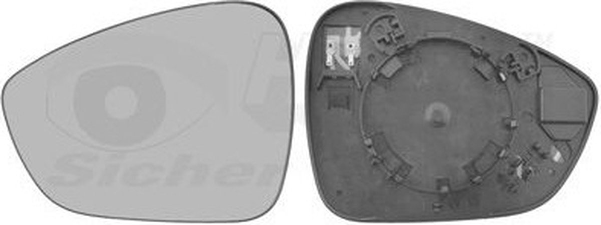 VanWezel 0954837 - Miroir rétroviseur gauche pour Citroen C4 de 11/2004 au 10/2010