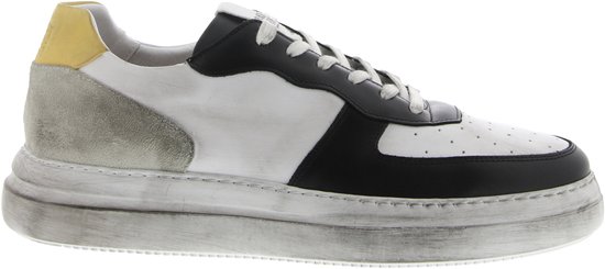 Blackstone BLACKSTONE - White-black - Sneaker (low) - Man - White - Maat: 44