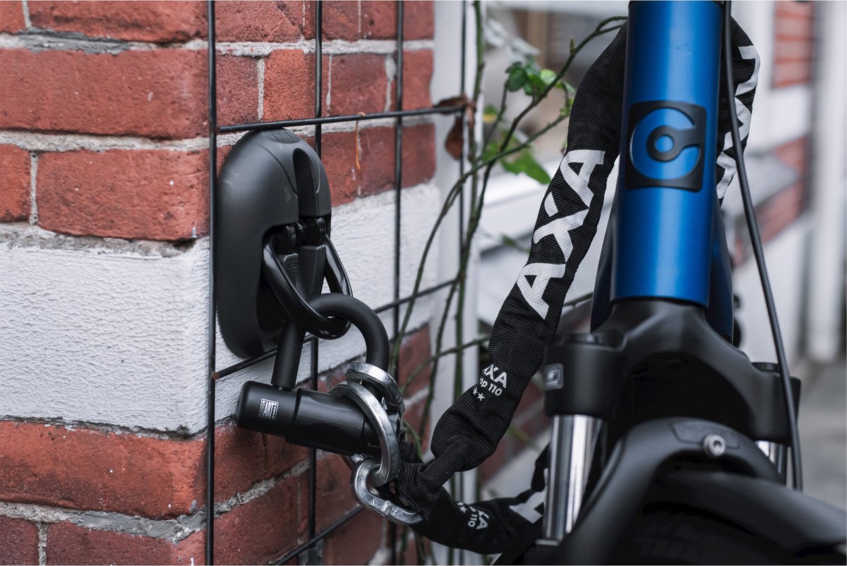 AXA Muur‑ en Vloeranker – ART 4 Anker – 14 mm Gehard Stalen Beugel – Voor Fiets, E‑bike, Bakfiets, Scooter en Brommer – Zwart – foto 6