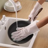 Waledano® Huishoudelijke Handschoenen - Rubberen - Handschoenen Waterdichte - Siliconen Handschoenen - Afwashandschoenen - Maat M