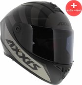 Axxis Draken S integraal helm Premier mat zwart M + extra (donker) vizier in de doos!