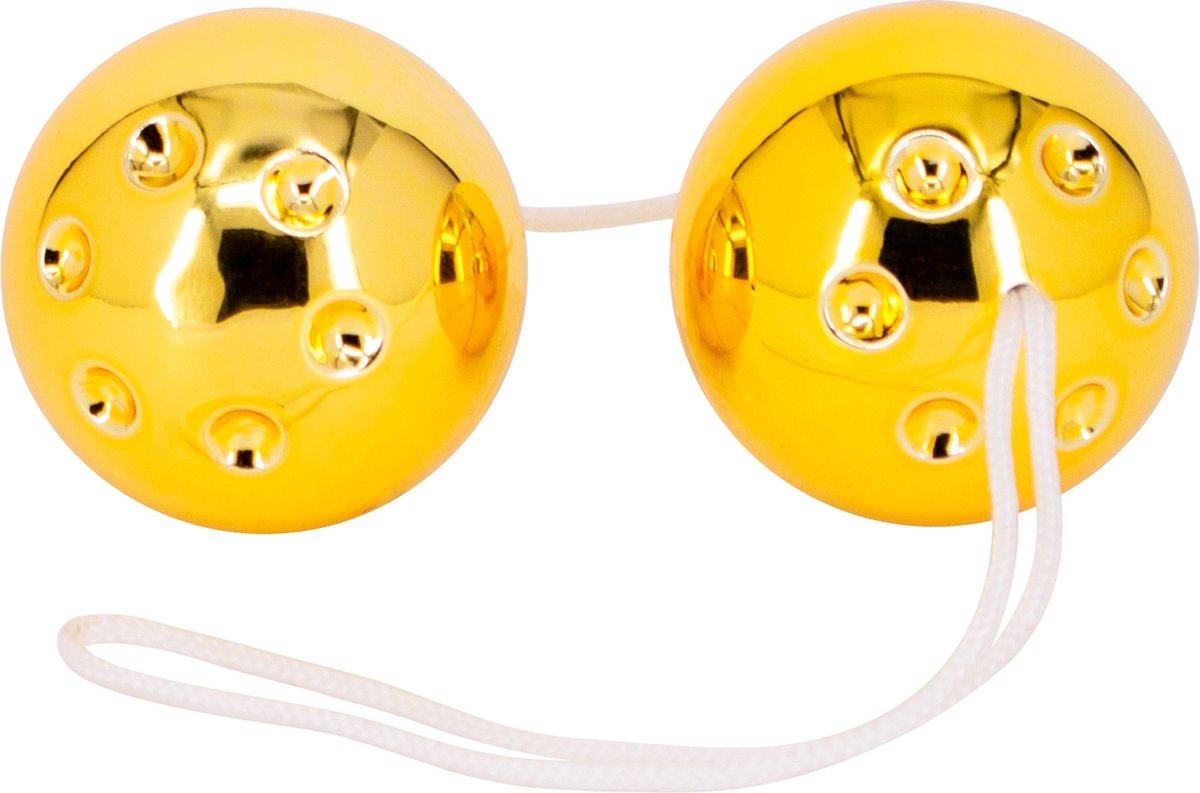 Goedkoopste Doc Johnson - Gold Metal Balls - Vagina balletjes - Goud - Ø 35 mm