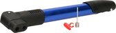 XQMax Fietspomp - klein - incl. montagebeugel - voor op de fiets - blauw - handpomp