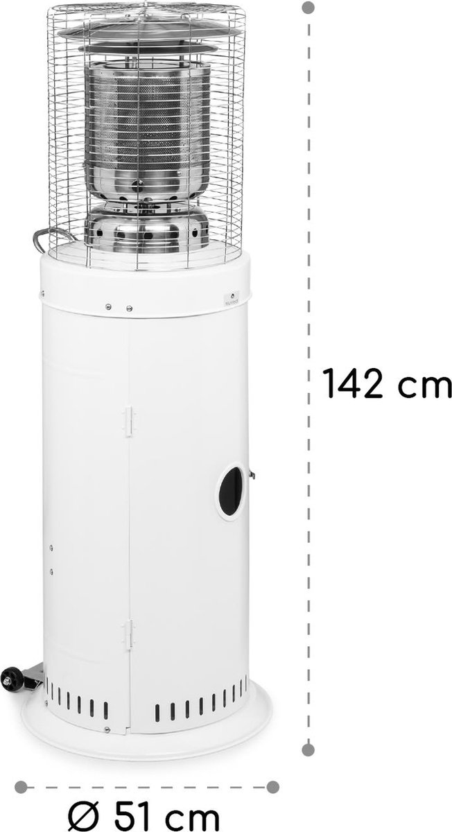 blumfeldt Heatwave Chauffage de terrasse - Chauffage à gaz - 10 kW - gaz  appropriés 