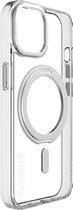 DECODED Étui avec Support 360° - iPhone 15 Pro - Plastique 100% Recyclé - Étui Transparent - Adapté pour MagSafe - Transparent