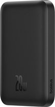 Baseus Mini 6.000 mAh Powerbank Zwart | Compact Met MagSafe & Fast Charge | 20W USB-C | Geschikt voor Apple iPhone en andere smartphones