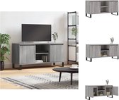 vidaXL TV-meubel - - Tv-meubel - Afmeting- 104 x 35 x 50 cm - Kleur- Grijs Sonoma Eiken - Ken- Stevig materiaal - Kast