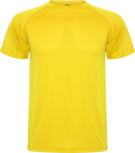 Lot de 2 Chemises de sport unisexes jaunes manches courtes marque MonteCarlo Roly taille M