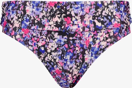 Osaga dames overslag bikinibroekje bloemenprint - Paars - Maat 40