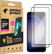 DUO-PACK - 2x Pantser Protect™ Glass Screenprotector Geschikt voor Samsung Galaxy S23 - Case Friendly & Full Cover - Premium Pantserglas - Glazen Screen Protector