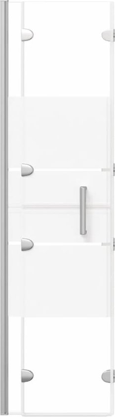 Duschwand für Badewanne, 120 x 140 cm 3 teilig Faltbar 6mm Nano