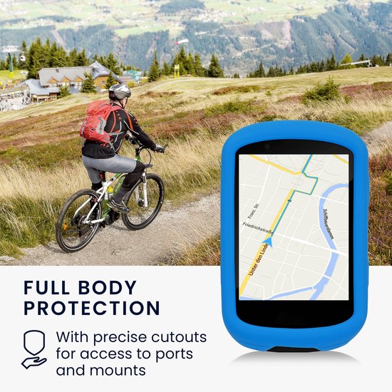 kwmobile Housse GPS vélo Compatible avec Garmin Edge 530 - Protection  boitier navigateur - Étui en Silicone Noir