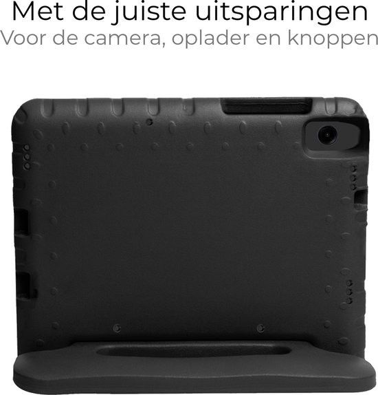 Samsung Galaxy Tab A9 Cover Coque Kinder Kids Case Cover Kids Proof - Samsung Galaxy Tab A9 Case Kinder Cover - Zwart