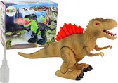 Dinosaurus speelgoed - 23x35 cm - bruin rood