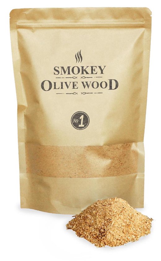 3X Smokey Olive Wood - Rookmot - 1,5L, 50% olijfhout en 50% Beuk + 1,5L Sinaasappel + Amandel 1,5L - Rookmeel fijn ø 0-1mm - Smokey Olive Wood