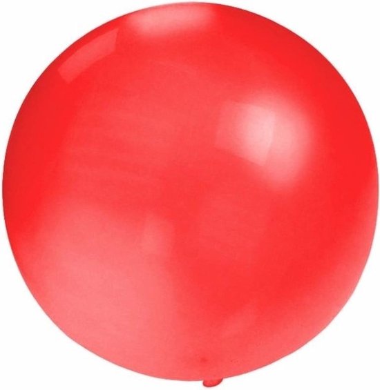 2x Grote ballonnen 60 cm rood - Geschikt om te vullen met lucht of helium -  Rode ballonnen | bol