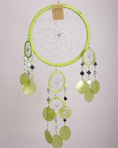 Dromenvanger spiegel-schelp 22 CM - Groen - Dream Catcher