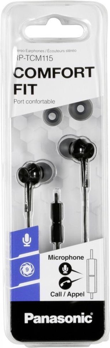 | Panasonic schwarz RP-TCM115E-K bol In-Ear-Kopfhörer,