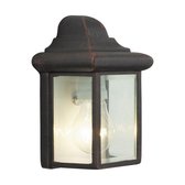 Brilliant NEWPORT - Buiten wandlamp - Roestkleurig;Transparant