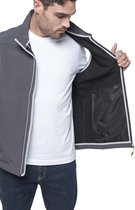 Softshell zomer vest/bodywamer antraciet grijs voor heren - Herenkleding/dunne jassen - Mouwloze outdoor vesten M (38/50)