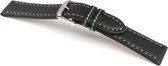 Horlogeband Kana Groen - Leer - 20mm