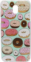 ADEL Kunststof Back Cover Hardcase Hoesje Geschikt voor Samsung Galaxy J7 (2017) - Donuts