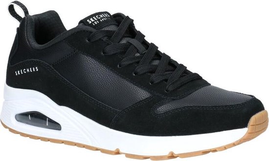Skechers Uno - Stacre Sneakers Laag - zwart - Maat 48.5