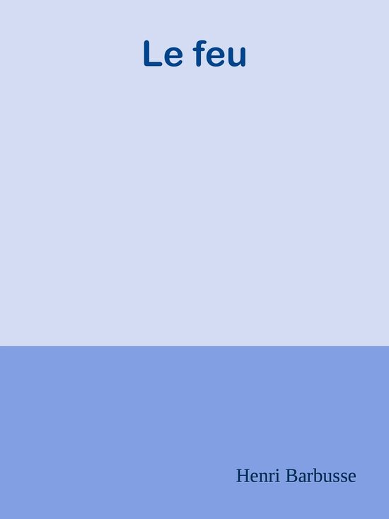 Le feu - cover