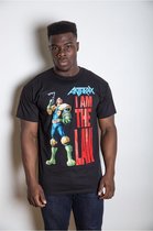 Anthrax Heren Tshirt -XL- I Am The Law Zwart