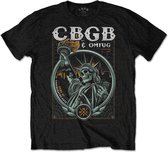 CBGB Heren Tshirt -M- Liberty Zwart